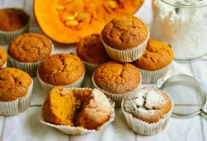 Homemade pumpkin muffins