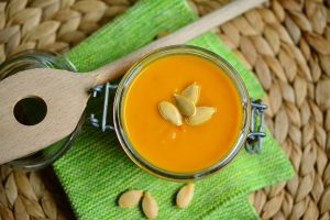 Homemade pumpkin soup